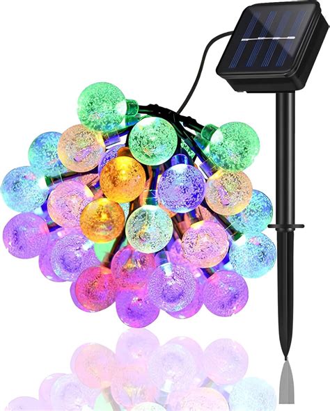 globe solar lights outdoor|100 LED 39FT Crystal Globe Solar String Lights Outdoor, Super .
